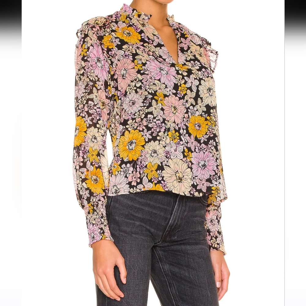 Floral Me Knot Top - Picture 2 of 4